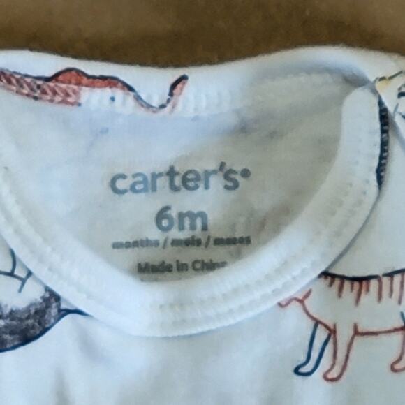 Lot of 9 Baby Boy Clothes 6M One Piece Bodysuits Pants Overalls Graphic Tees - Picture 14 of 16